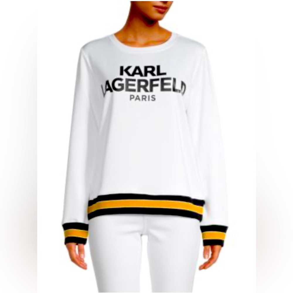 Karl Lagerfeld Paris Scuba Logo Sweatshirt